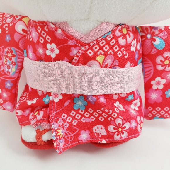 Sanrio Hello Kitty Plush Pink Red Kimono - Picture 3 of 9